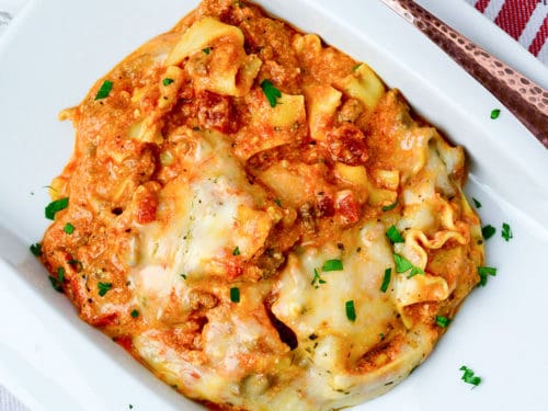 Slow Cooker Lasagna – No-Boil Easy Recipe